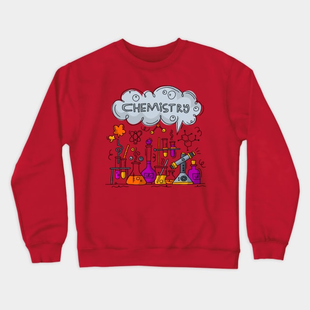 Chemistry Crewneck Sweatshirt by Mako Design 